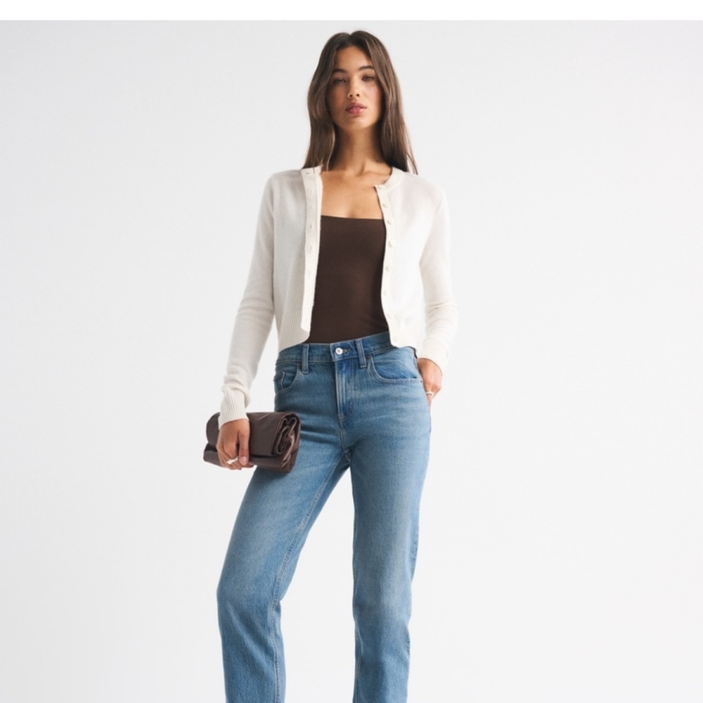 Abercrombie Mid-Rise Straight Jeans